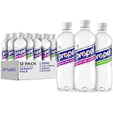 Propel, 3 Flavor Variety Pack, Zero Calorie Sports Drinking Water with Electrolytes and Vitamins C&amp;E, 16.9 Fl Oz (Pack of 12)