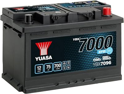 Yuasa YBX7096 12V 75Ah 700CCA EFB Car Battery Start Stop