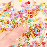 300 Pcs Resin Flowers Mini Charms Flatback Charms Sunflowers Scrapbooking Charm Beads Mixed Colors Miniature Daisy Beads for Crafts DIY, Nail Art, Scrapbooking Decor