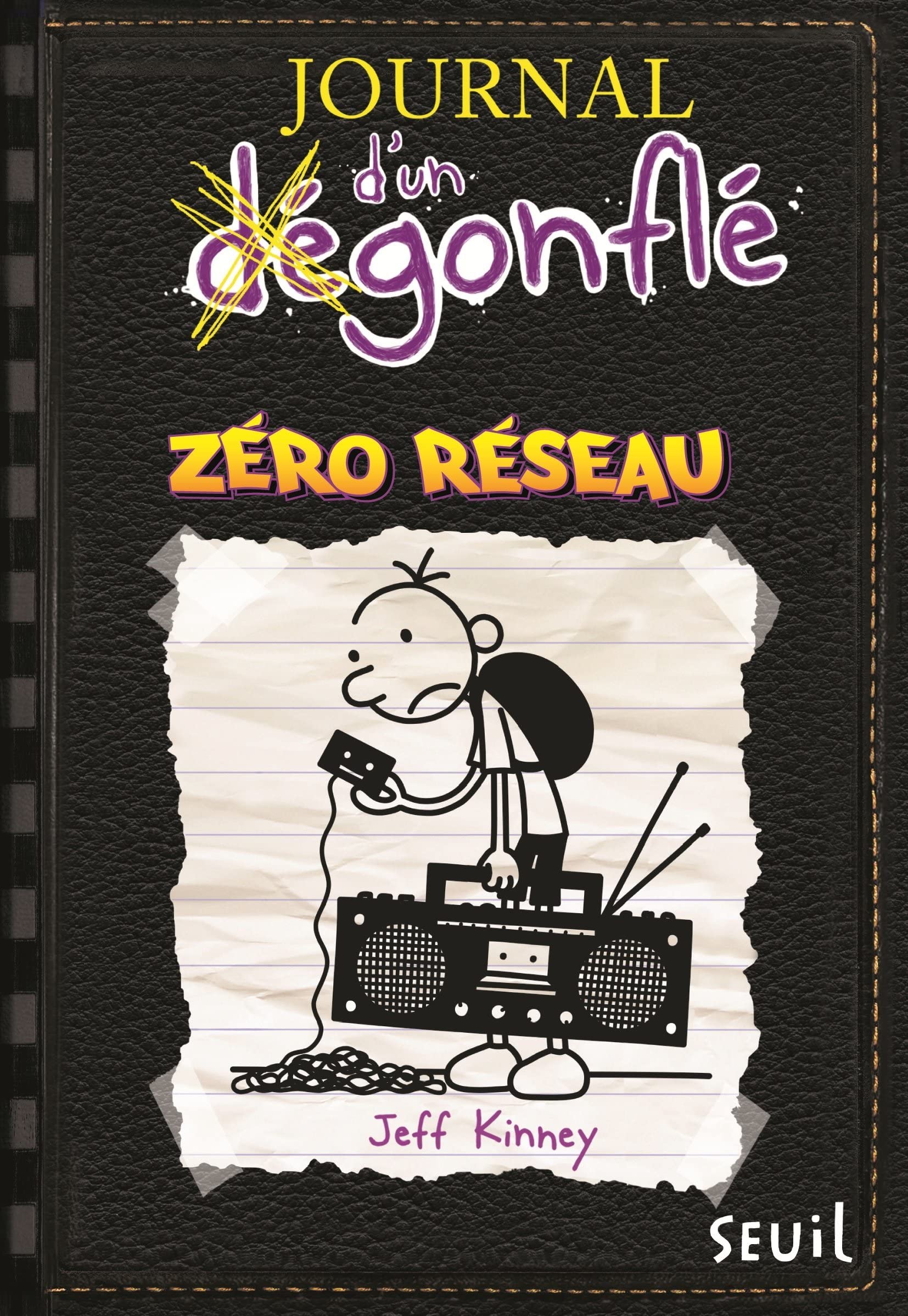 Journal d'un dégonflé, Tome 10 : Zéro réseau [ Diary of a Wimpy Kid Book 10 - Old School ] (French Edition) Image