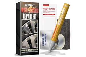 SMAPHY Silver Rim Touch Up Paint, Wheel Scratch Repair Kit, Repair Curb Rash, Scratches, and Scuffs on Wheels Quickly and Easily, Universal Color Silver Wheel Paint