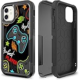 Candykisscase Case for iPhone 11, Gaming Controller Video Game Player Pattern Shock-Absorption Hard PC and Inner Silicone Hybrid Dual Layer Armor Defender Case for iPhone 11