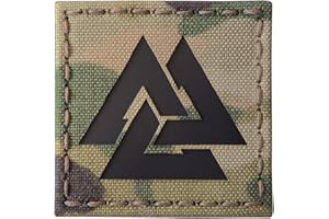 TACTICAL FREAKY mult1cam Infrared IR Viking Valknut Norse 2x2 IFF Tactical Morale Touch Fastener Patch