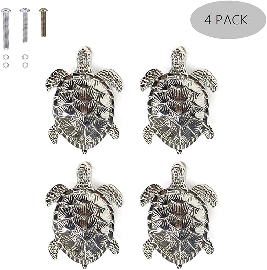 Zilucky Turtle Drawer Knobs Nautical Beach Ocean Theme Home Decor