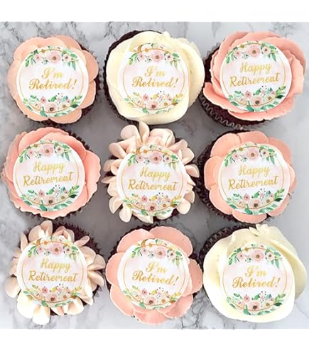 12pcs Happy Retirement Cupcake Toppers - Officially Retired, No More Work Zone Adventure Begins Retirement Theme Farewell Party Cake Decoration P 33807185 - View #6