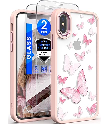 Funda Iphone 14 Pro Original LSEEKA Funda Transparente Para IPhone 14 Pro Max Con Diseño De Flores Reales Prensadas, Con Purpurina, Bonito Patrón Floral Blanco, Delgada, Suave, Funda Protectora De TPU Para