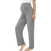 Joyaria Womens Maternity/Pregnancy Sweatpants Long Yoga/Pajama/Lounge Pants Over The Belly