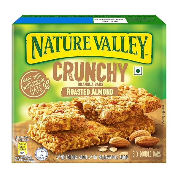 NATURE VALLEY ROASTED NUT CRUNCH GRANOLA BARS, ALMOND...