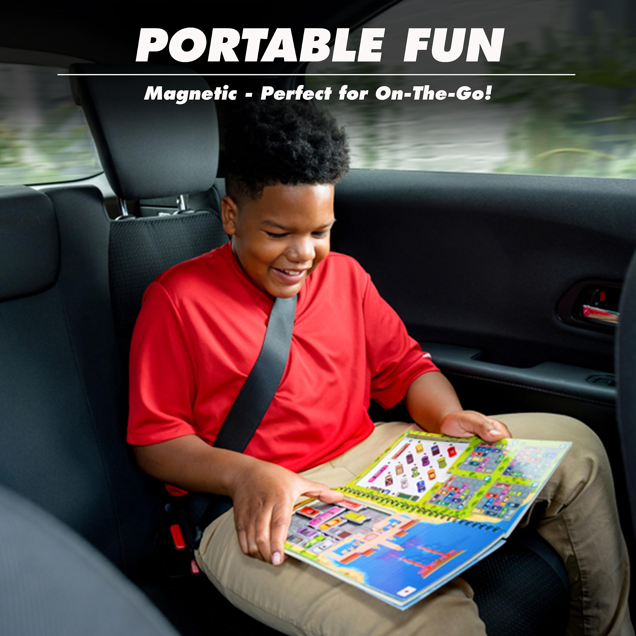 ThinkFun Rush Hour World Tour Magnetic Travel Puzzle - Embark on a Global Adventure of Logic and Strategy in a Compact Travel Edition