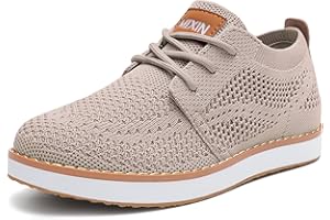 MIXIN Boys’ Oxfords Mesh Casual Dress Lightweight Breathable Lace-Up Walking Shoes(Little Kid/Big Kid)