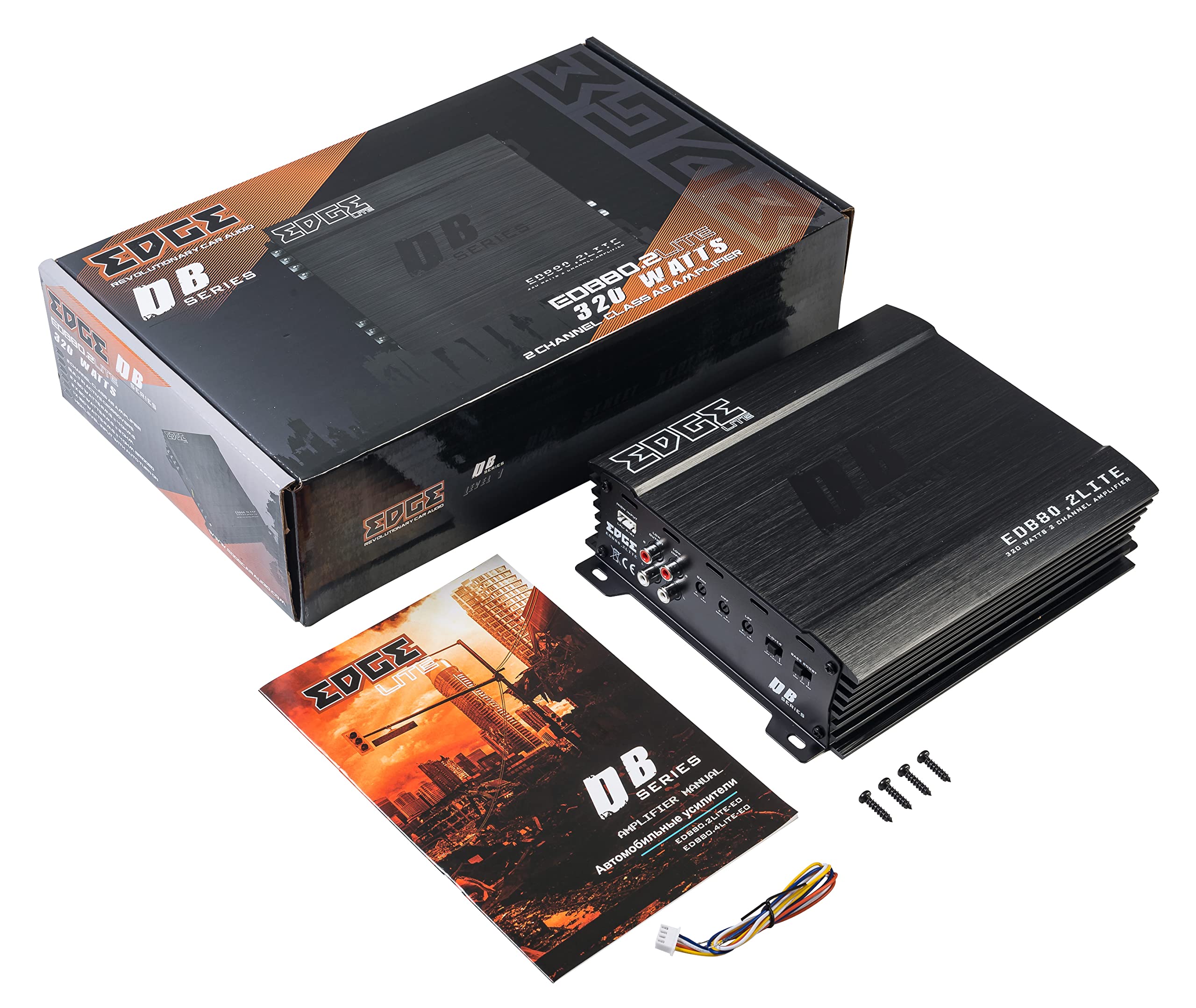EDGE 2 Channel 320 Watts Max Car Van Audio Amplifier DB Series - EDB80.2LITE-E0