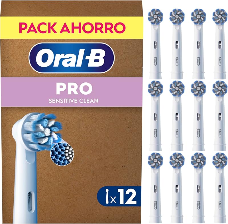Sensitive Clean Cabezales de Recambio Originales, Blanco, Pack de 12