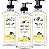 J.R. Watkins Gel Hand Soap, 3 Pack of 11 Fl Oz, Lemon