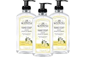 J.R. Watkins Gel Hand Soap, 3 Pack of 11 Fl Oz, Lemon