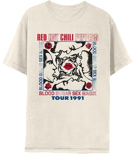 Amazon.com: Red Hot Chili Peppers T Shirt Flea Skull Band Logo