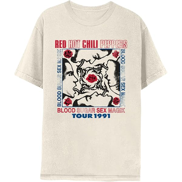 Amazon.com: Red Hot Chili Peppers Official Devil Girl White Shirt