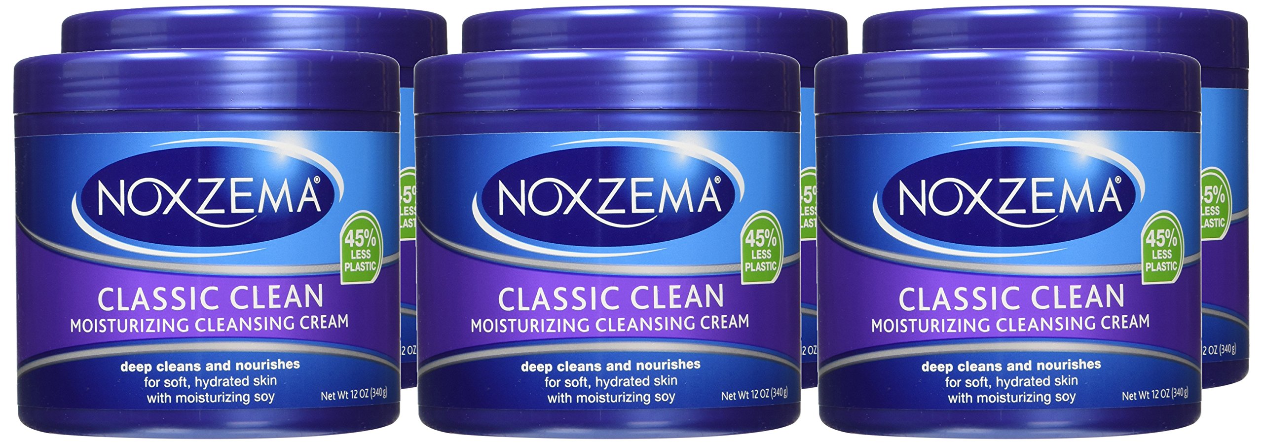 NOXZEMA Classic Clean, Moisturizing Cleansing Cream, 12 Ounce Plastic by Noxzema