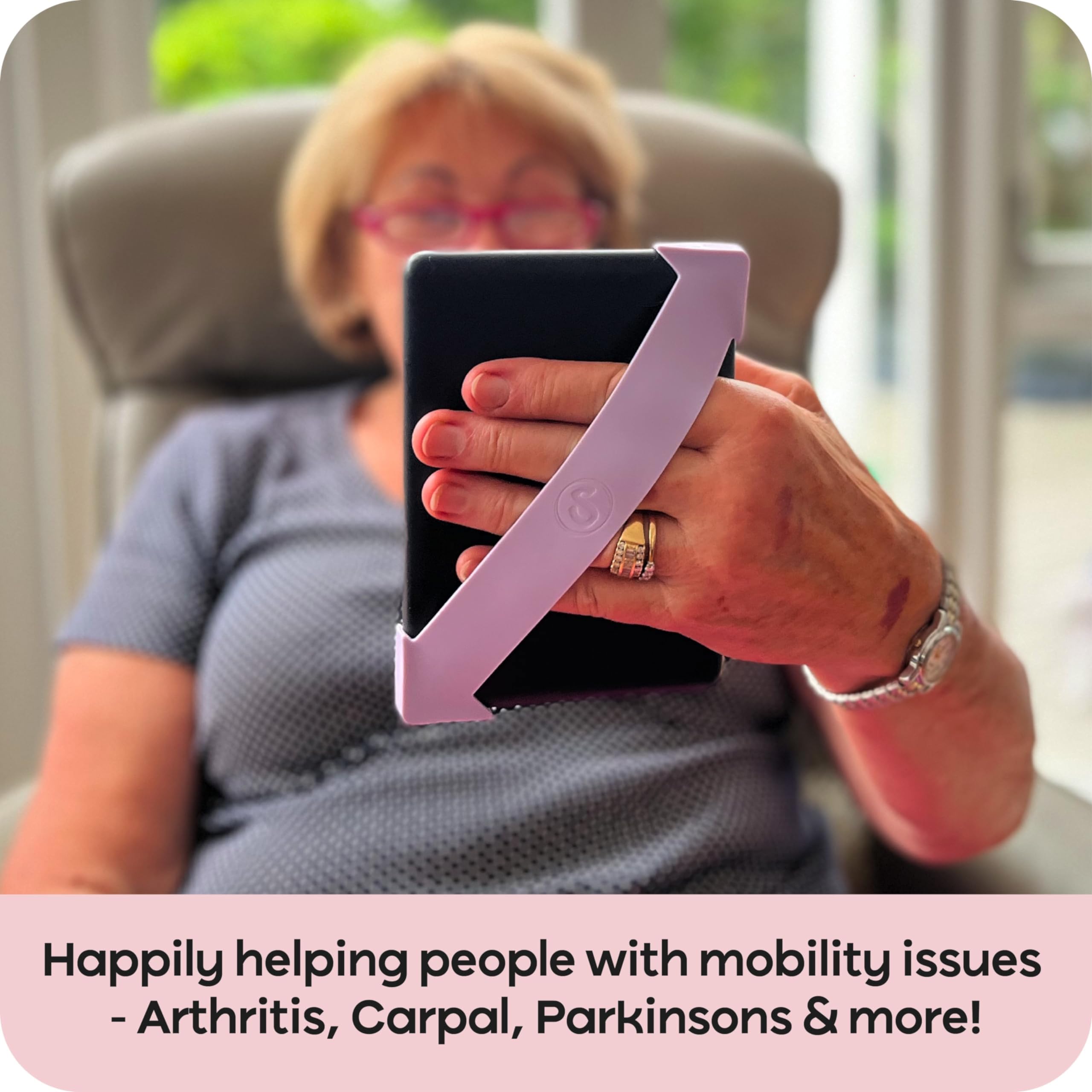 Strapsicle Silicone Hand Strap – Paperwhite Gen 11 (6.8”) & Gen 12 (7”), Colorsoft – Large – 2-Pack – Bondi Blue – Comfy Alternative to Case or Cover