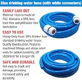 Food Grade Water Hose 10m 1/2" Caravan Motorhome Boat Click-Lock view 3