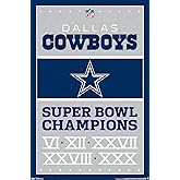 Trends International NFL Dallas Cowboys - Champions 13 Wall Poster, 22.375" x 34", Premium Unframed Version