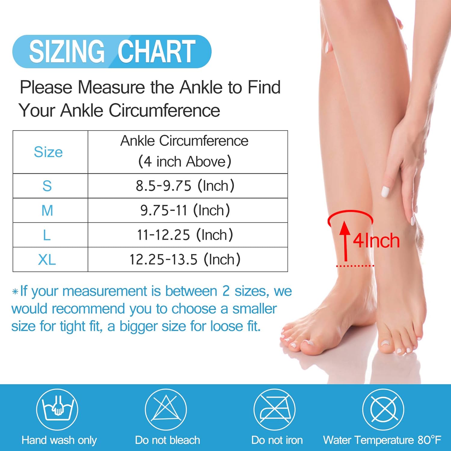 Protle Soft Ankle Brace Compression Support Sleeve (Pair) for Injury Recovery, Pain Relief, Joint Pain, Achilles Tendon, Plantar Fasciitis Foot Socks, Reduce Swelling, Arch Support: Sports & Outdoors