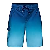 Rokka&Rolla Men's 4-Way Stretch Swim Trunks