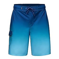 Rokka&Rolla Men's 4-Way Stretch Swim Trunks