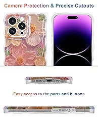 Jusy Case for iPhone 11 Pro Max, Colorful Retro Oil