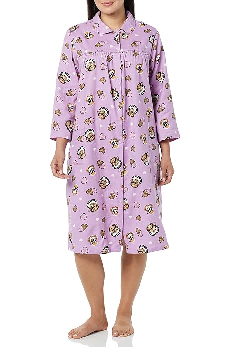 flannel duster with snaps