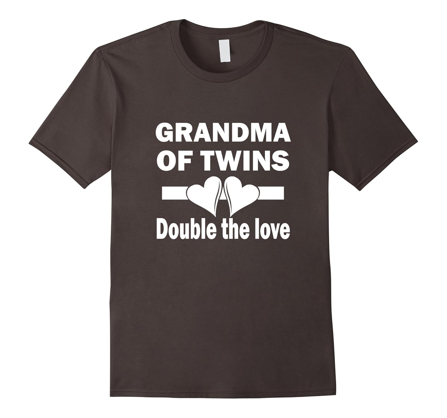 Grandma Of Twins Double The Love - Twin Gift T-Shirt-anz