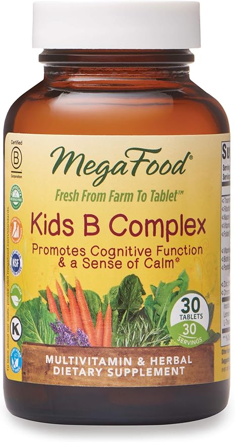 Amazon Com Megafood Kids B Complex Promotes Cognitive Focus And