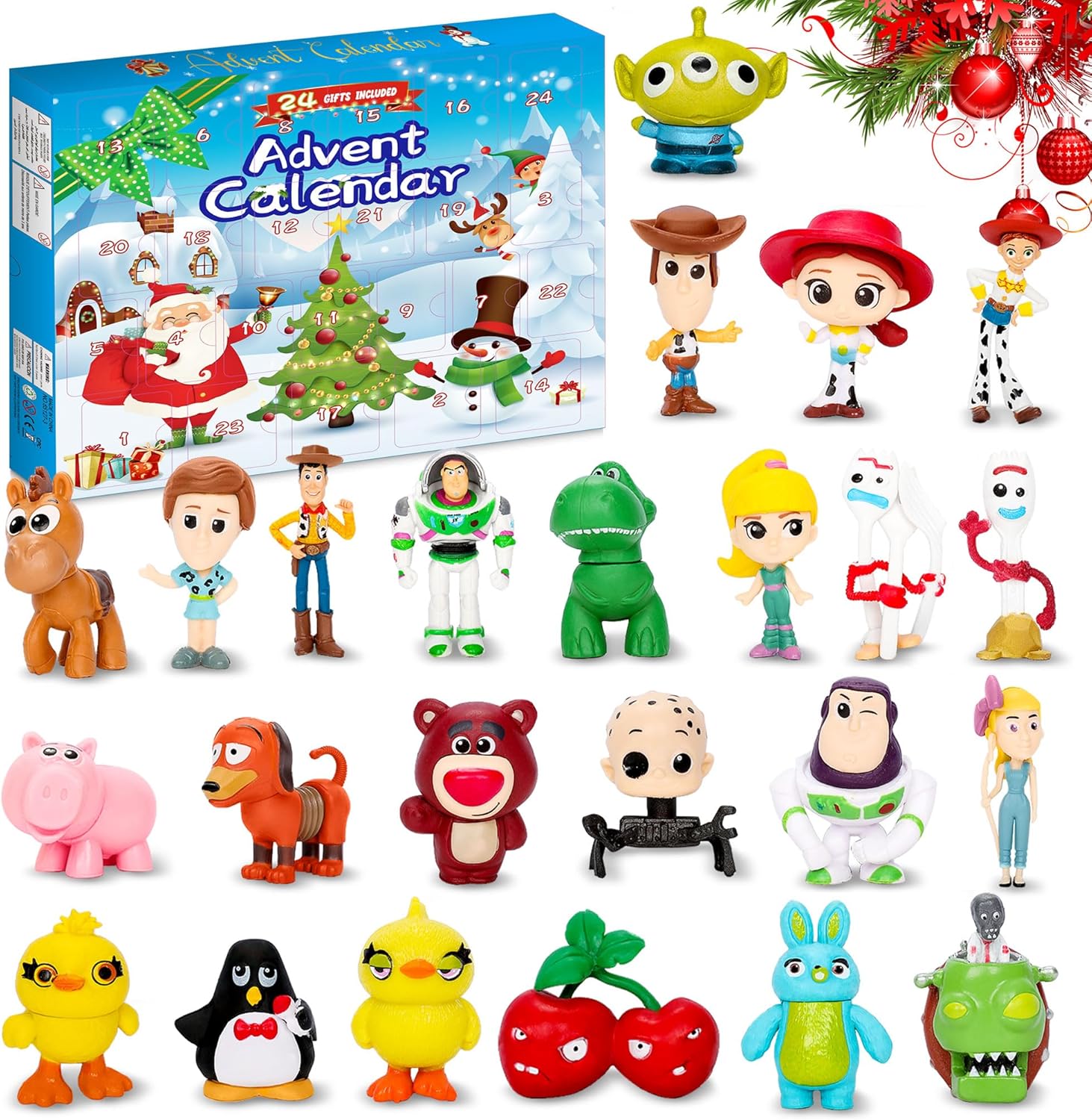 Advent Calendars - Advent Calendar 2023 Christmas Gift Action Figure Toy, 24 Days Countdown Calendars Anime Toys Ideal for Fans Kids Adults, Surprise Xmas Gifts, Birthday Party Favor, Stocking Stuffers
