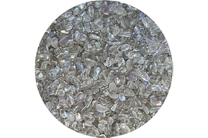 GAF TREASURES Wholesale Natural Semi Tumbled Angel Aura Quartz Gemstone Chips, Crushed Mini Crystals, Undrilled Crystal Chips (Angel Aura Quartz, 0.25 Pound)