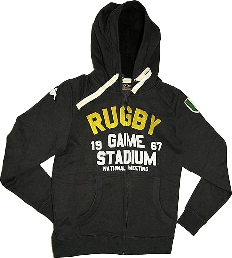 men's charcoal zip hoodie