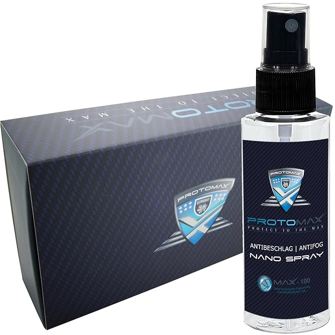PROTOMAX Nano Antibeschlag Spray (Antifog) fürs Bad: Glas, Glasscheiben, Rasierspiegel & Duschspiegel (20 ml)