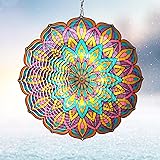 Eiryhope Wind Spinner Mandala Purple Tulip, 12-inch
