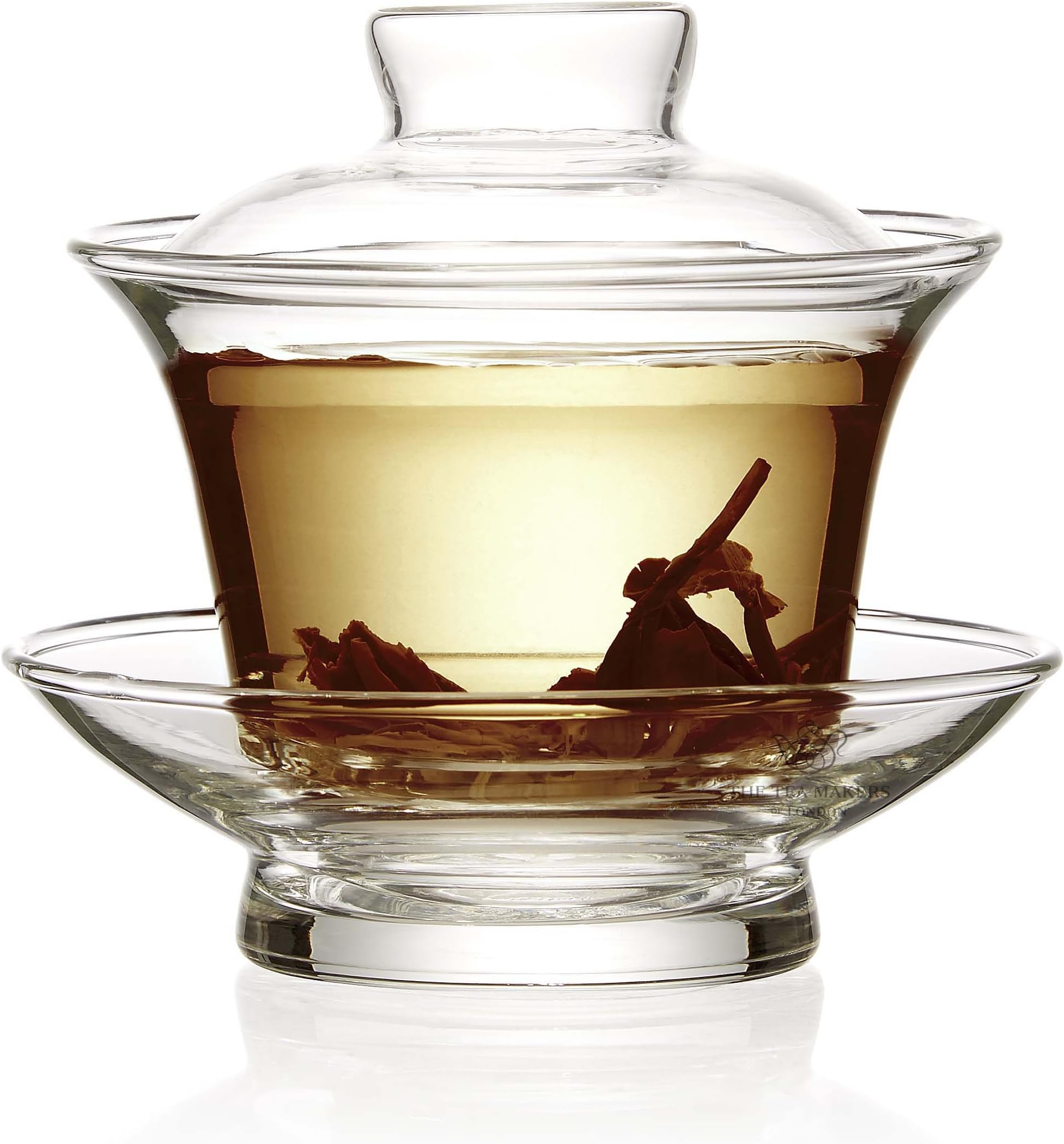 The Tea Makers of London Traditional Chinese Clear Glass Gaiwan- 100ml