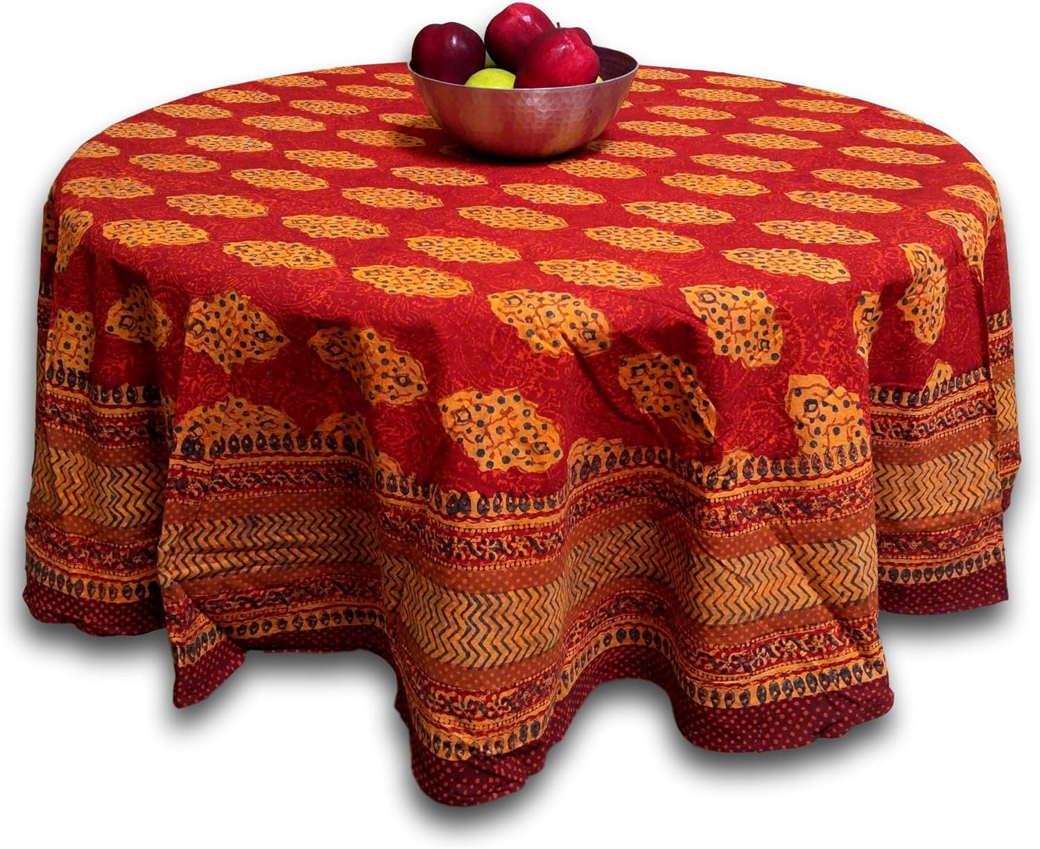 Best 60′ round table cloth thanksgiving
