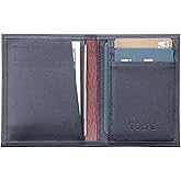 VOLPE Vertical Slim Wallet Genuine Leather For Men and Women