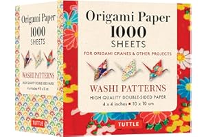 Origami Paper Washi Patterns 1,000 sheets 4 (10 cm): Tuttle Origami Paper: Double-Sided Origami Sheets Printed with 12 Differ