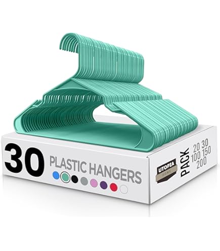 Amazon.com: Utopia Home Plastic Hangers 30 Pack - Clothes Hanger