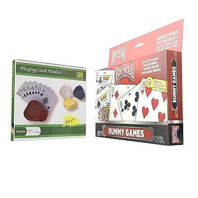 Buy Gin Rummy Card Game Set With Playing Cards Four Card Holders And Score Pad With Game Instructions By All7s Online In Indonesia B07q41kblk