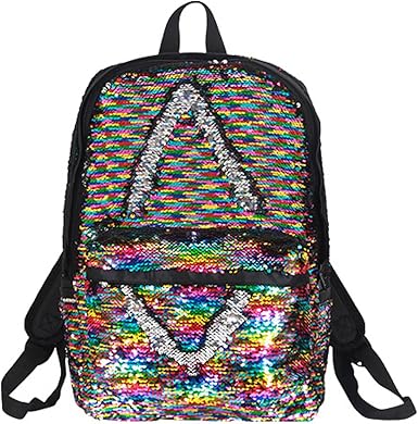 reversible sequin school backpack