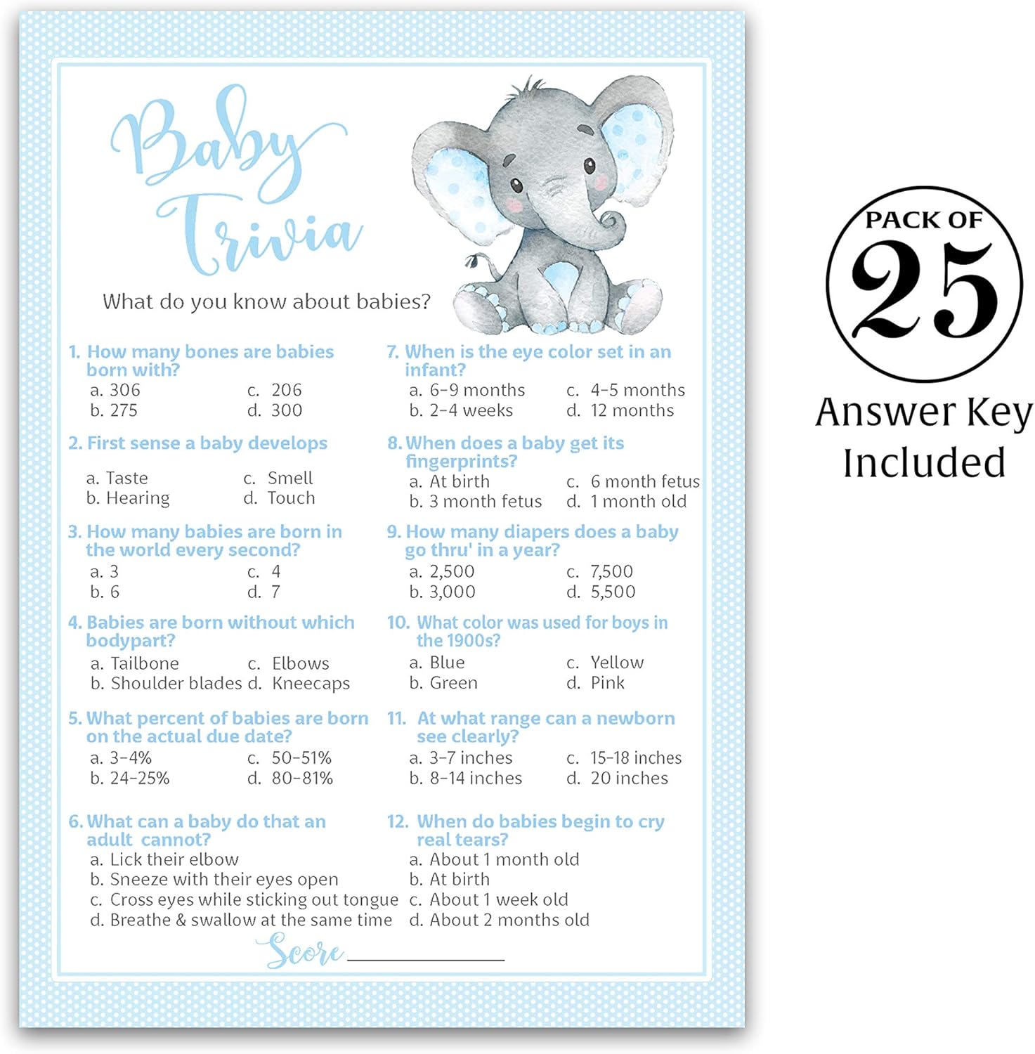photo Baby Shower Trivia Game Questions And Answers games bundle celebrity baby names etc