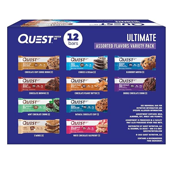 QUEST NUTRITION ULTIMATE VARIETY PACK PROTEIN BARS, HIGH...
