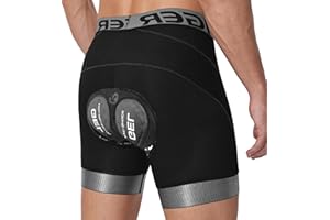 X-TIGER Bike Shorts for Men 5D Gel Padded Anti-Slip Leg Cycling Underwear Mountain Bicycle Riding Road Biking Liner