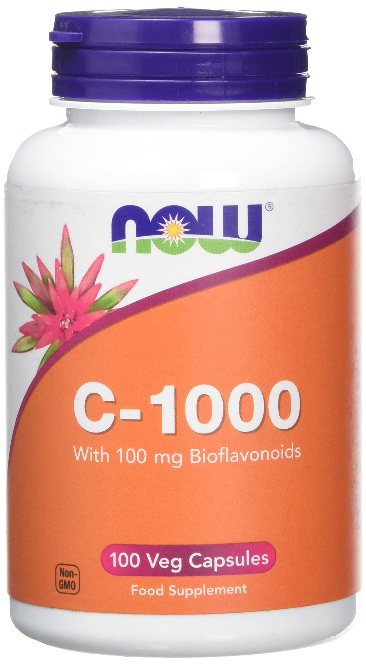 Now Foods C-1000 with Bioflavonoids Veg Capsules, Pack of 100