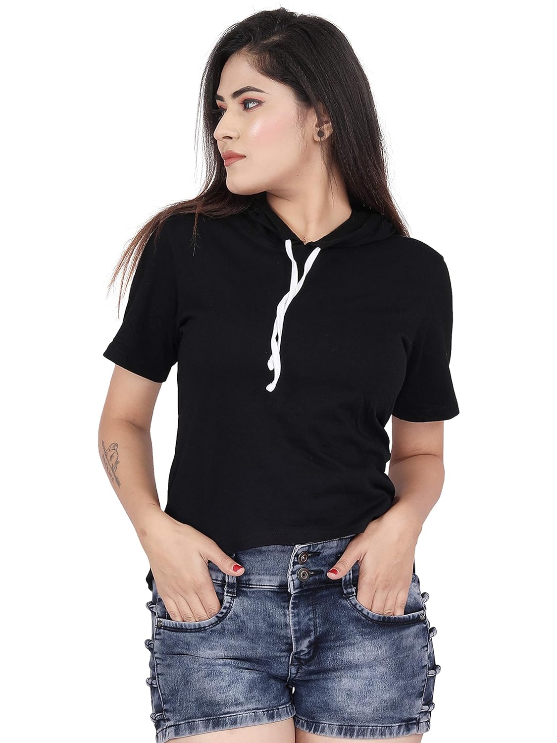 Buy Blacked Women's TShirt at Amazon.in