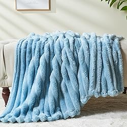 NEWCOSPLAY Super Soft Throw Blanket Blue Premium