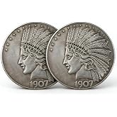 LEILEIYA 2 Rare Silver Coins Set Morgan Dollar Replica Collectible Gift | Double value &ndash; 2 coins for price of 1. Premium .999 silver plate, intricate Morgan. Ideal for collector, history buffs, gifts